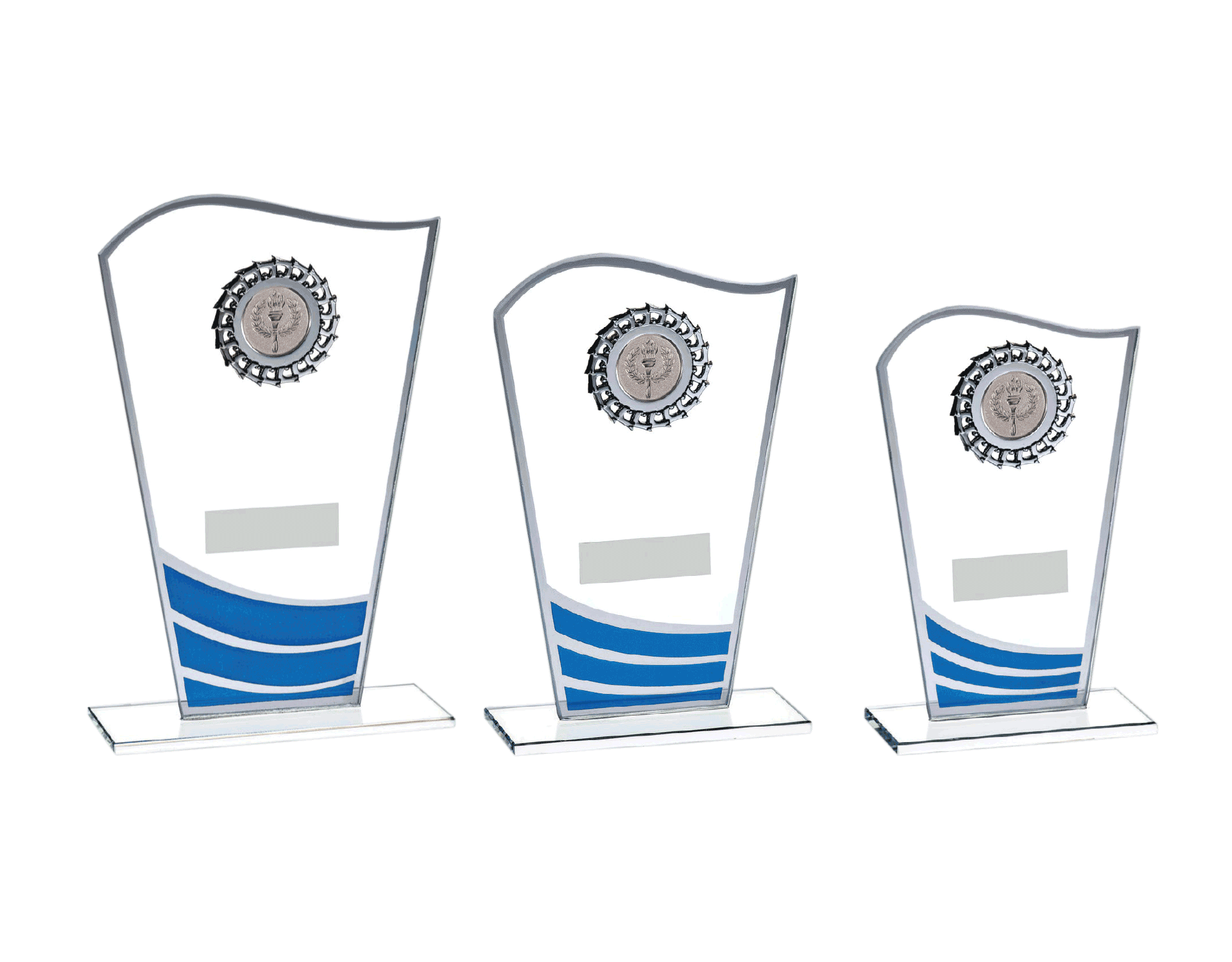 T223W Glass Award set Running Imp Running Imp